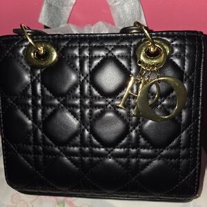 Mini Red Quilted Handbag  Avail Black Also